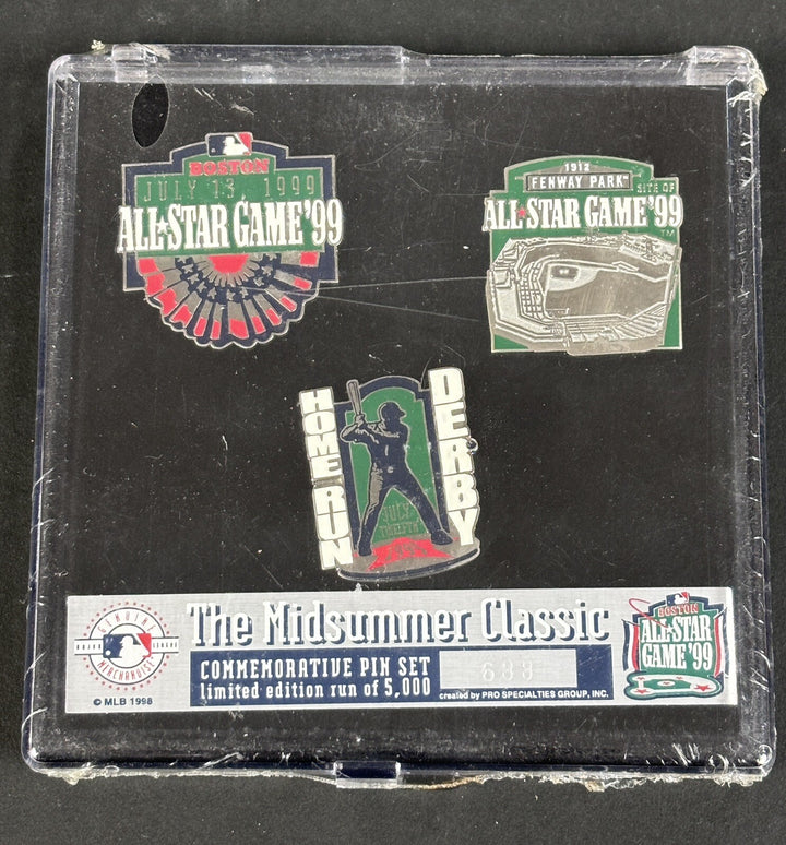 1999 MLB All Star Game Home Run Derby Fenway Park Pin Set 688/5000
