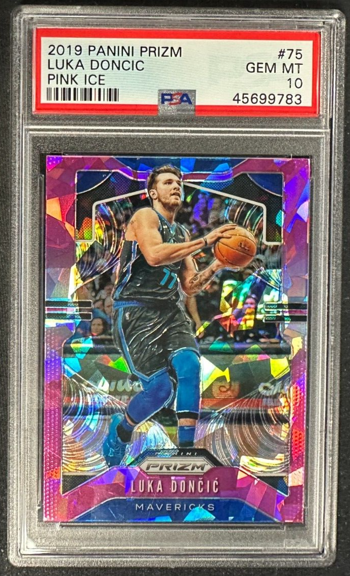 2019 Panini Prizm Luka Doncic Pink Ice Parallel #75 PSA 10 Gem Mint