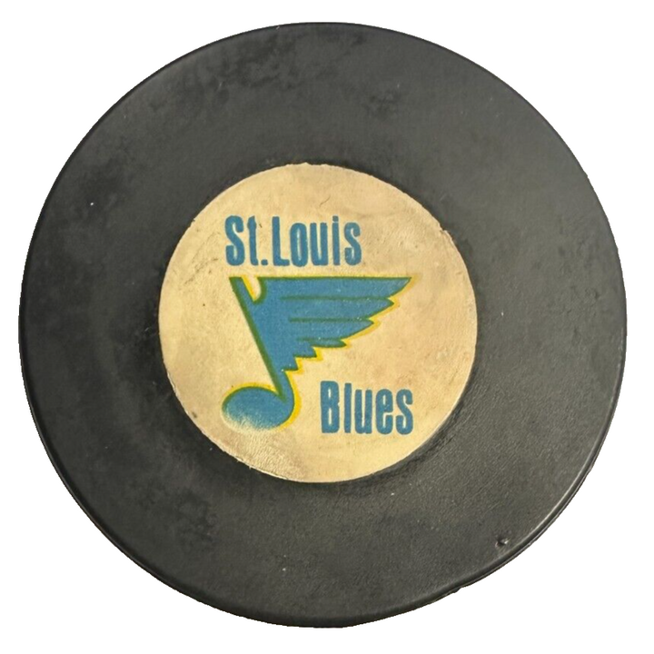 Vintage 1968 St. Louis Blues Art Ross Converse Game Hockey Puck NHL