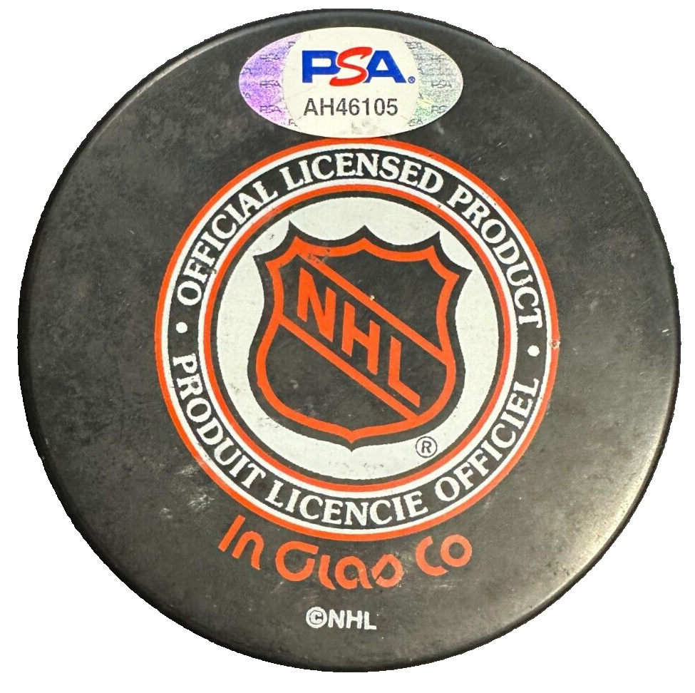 Maurice Richard Autographed Stanley Cup 100th Anniversary Puck PSA