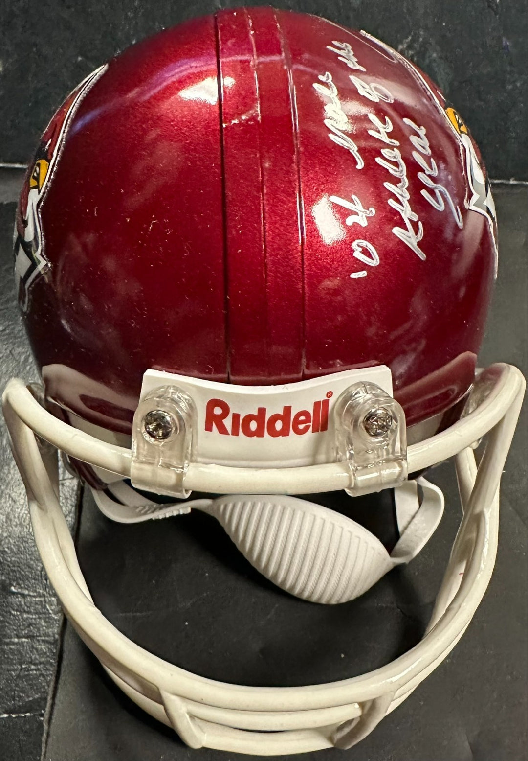Ellis Hobbs Autographed Iowa State Mini Helmet W/04 Male Athlete of the Year Ins