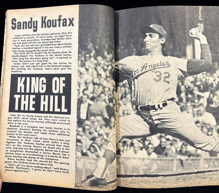 1964 BASEBALL MAGAZINE WITH SANDY KOUFAX LOS ANGELES DODGERS COVER