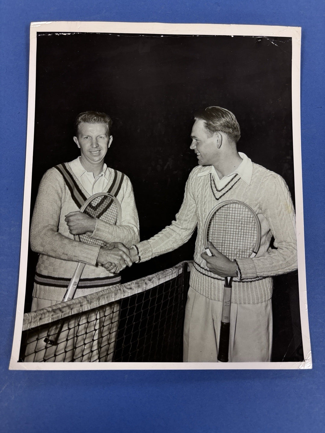 1944 John Albert Kramer Original 8x10 Newspaper Wire Photo Tennis Coast Guard