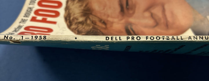 1958 Dell Pro Football No. 1 Annual Magazine Bobby Layne