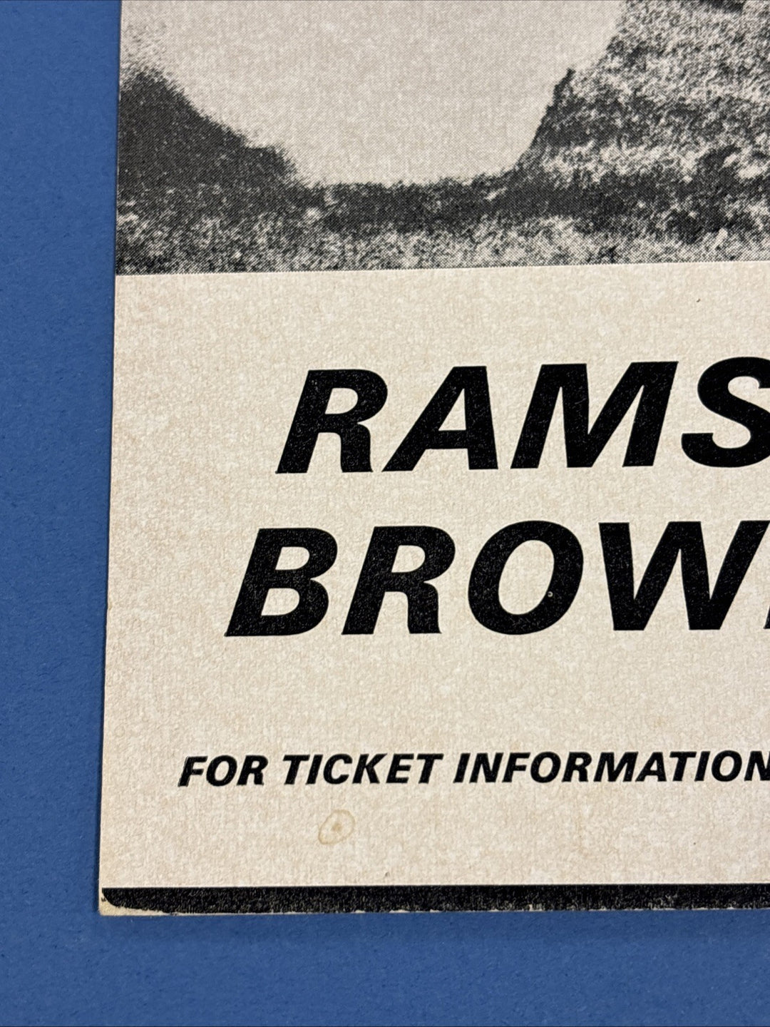 Original Advertisement For LA Times Charity Football Game Rams Vs Browns 8/9/68