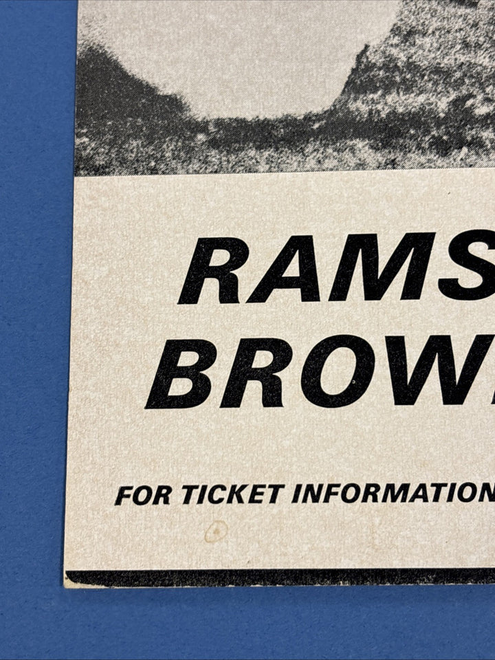 Original Advertisement For LA Times Charity Football Game Rams Vs Browns 8/9/68