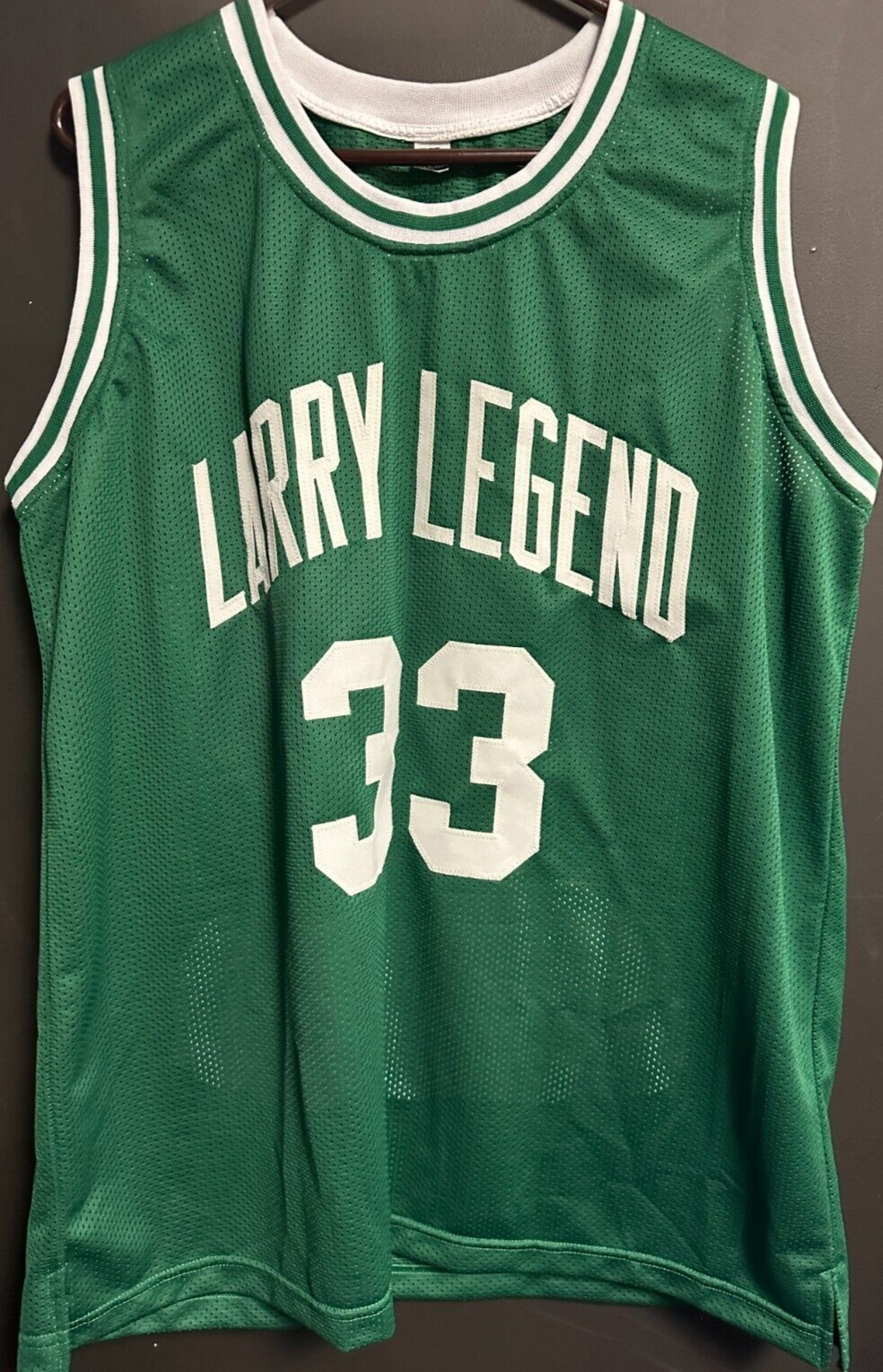 Larry Bird Autographed Custom Boston Celtics Career Stats Jersey BAS