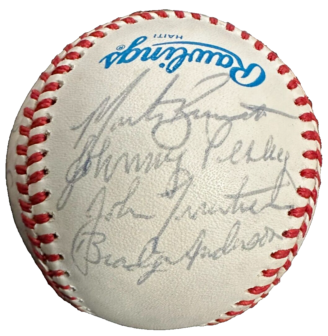 1988 Boston Red Sox Team Autographed Baseball Clemens Boggs Rice Smith