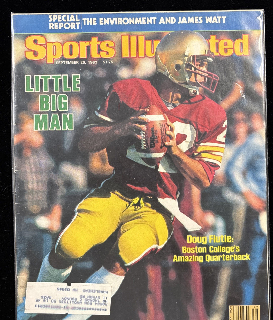 September 26 1983 Sports Illustrated Doug Flutie First CoverBoston College