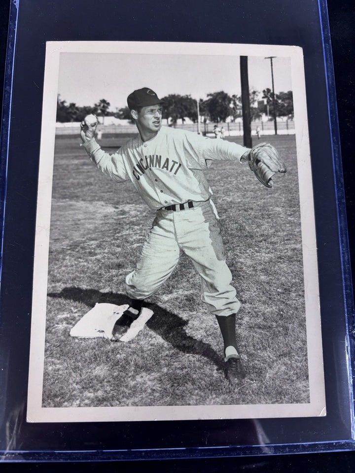 Bob Adams Circa 1950’s Cincinatti Reds Team Issued Photo