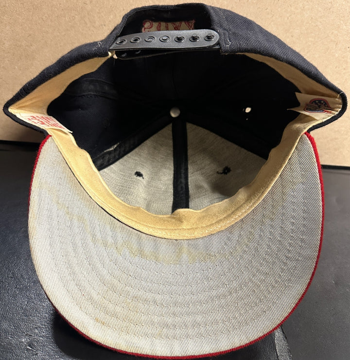 Vintage 1990's New Era Columbus Red Stixx Pro Model Snapback Hat