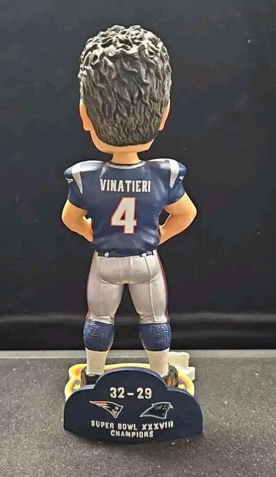 Adam Vinatieri Superbowl XXXVIII FOCO Bobblehead Legends Of The Field LE /20000