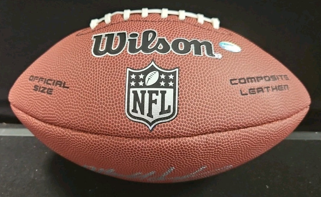 Mike Singletary Signed HOF Inscribed Wilson Football Schwartz COA