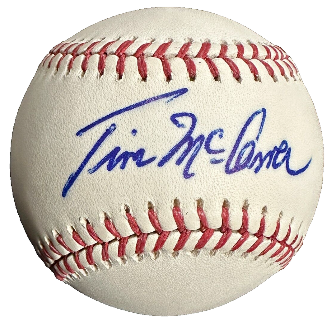 Tim McCarver Autographed Rawlings Official Major Baseball Boston Cardinals