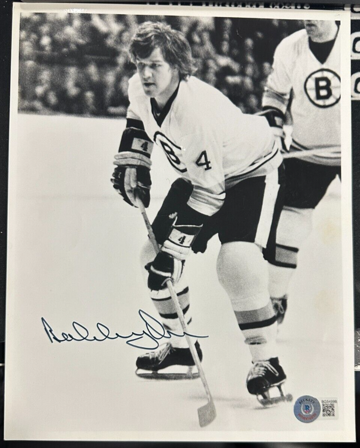 Bobby Orr Autographed Boston Bruins 8x10 Photo Boston Bruins BAS HOF