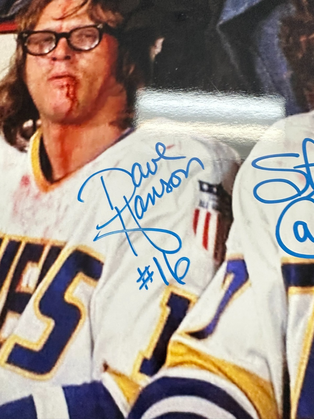 The Hanson Brothers Autographed 16x20 Photo Slap Shot