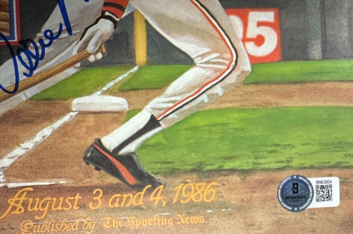 1986 Baseball Hall of Fame Autographed Program Willie McCovey & Bobby Doerr BAS