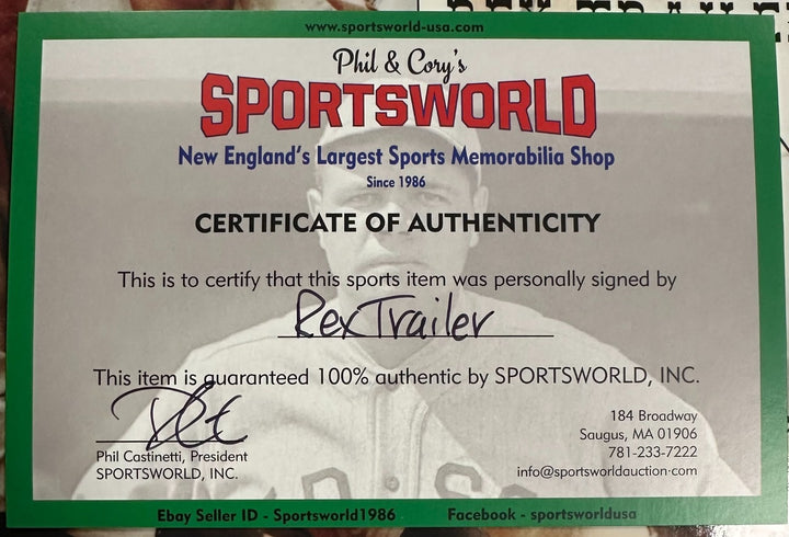 Rex Trailer Autographed the Boomtown Years Paperback Book