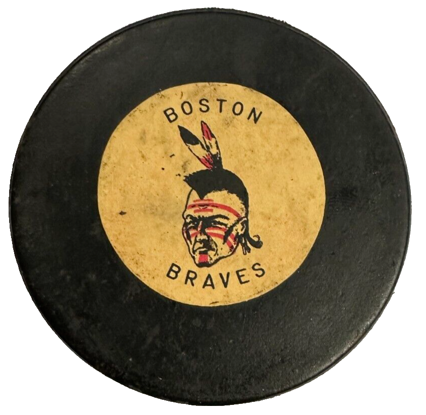`1971-74 Boston Braves Converse Art Ross Converse Game Puck AHL