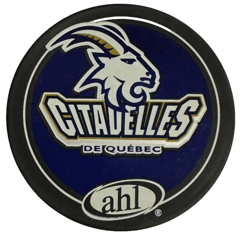 Vintage Quebec Citadelles Official Hockey Puck AHL