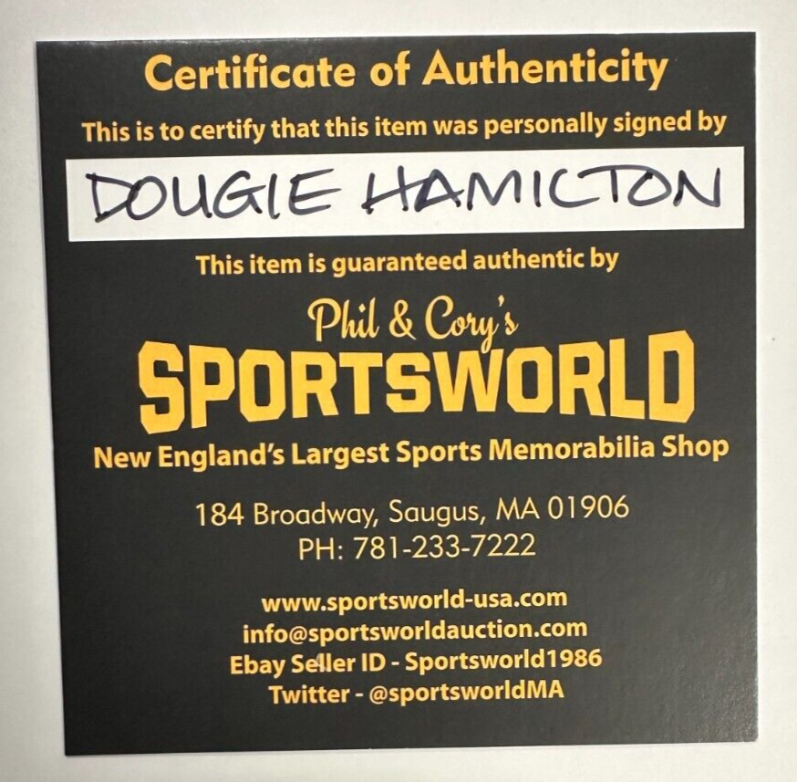 Dougie Hamilton Autographed Boston Bruins Hockey Puck NHL