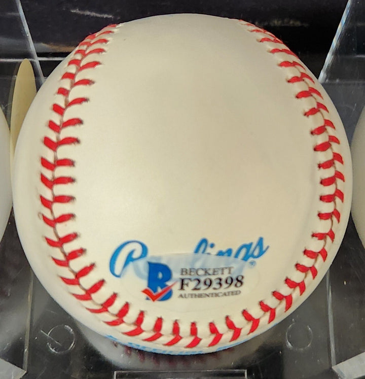 Fred Lynn Signed American League Baseball Red Sox Angels Beckett COA