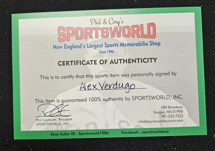 Alex Verdugo Signed Boston Red Sox 8.5x11 Photo