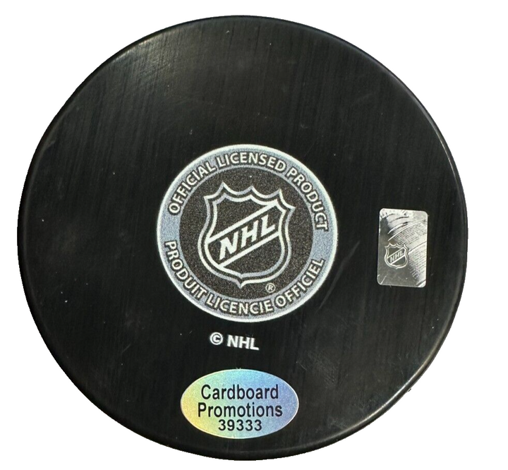 Andrew Raycroft Autographed Boston Bruins Hockey Puck W/ ROY 04 Insc