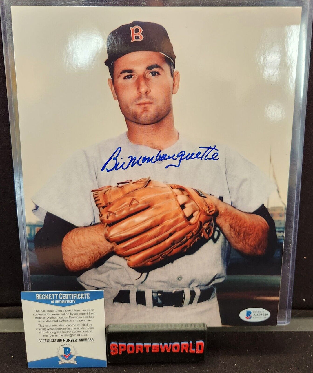 Bill Monbouquette Signed 8x10 Photo Boston Red Sox Beckett COA