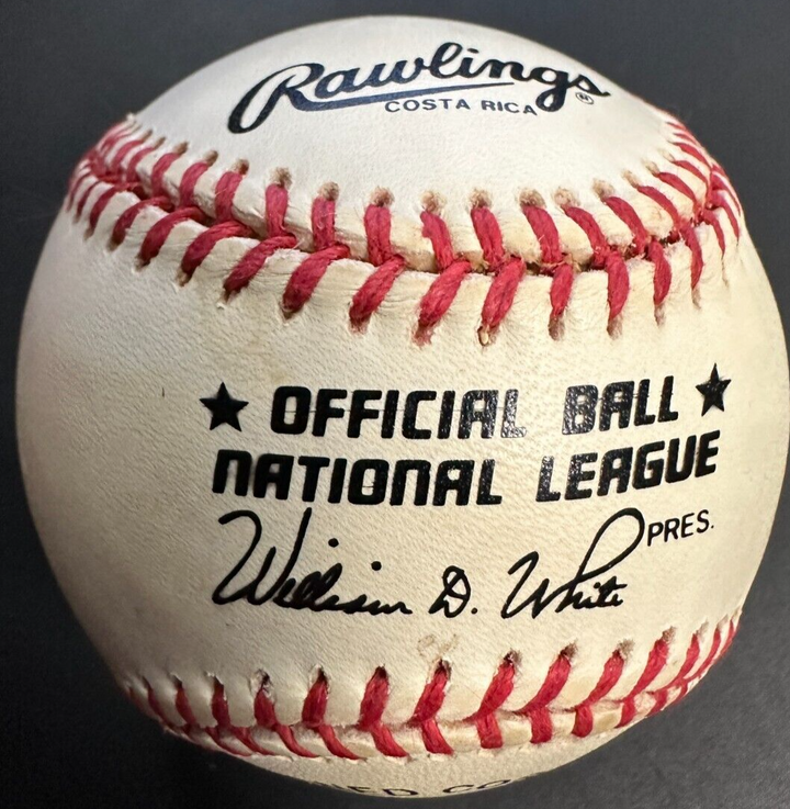 Phil Cavaretta Autographed Official National League Baseball W/ MVP 1945 Insc
