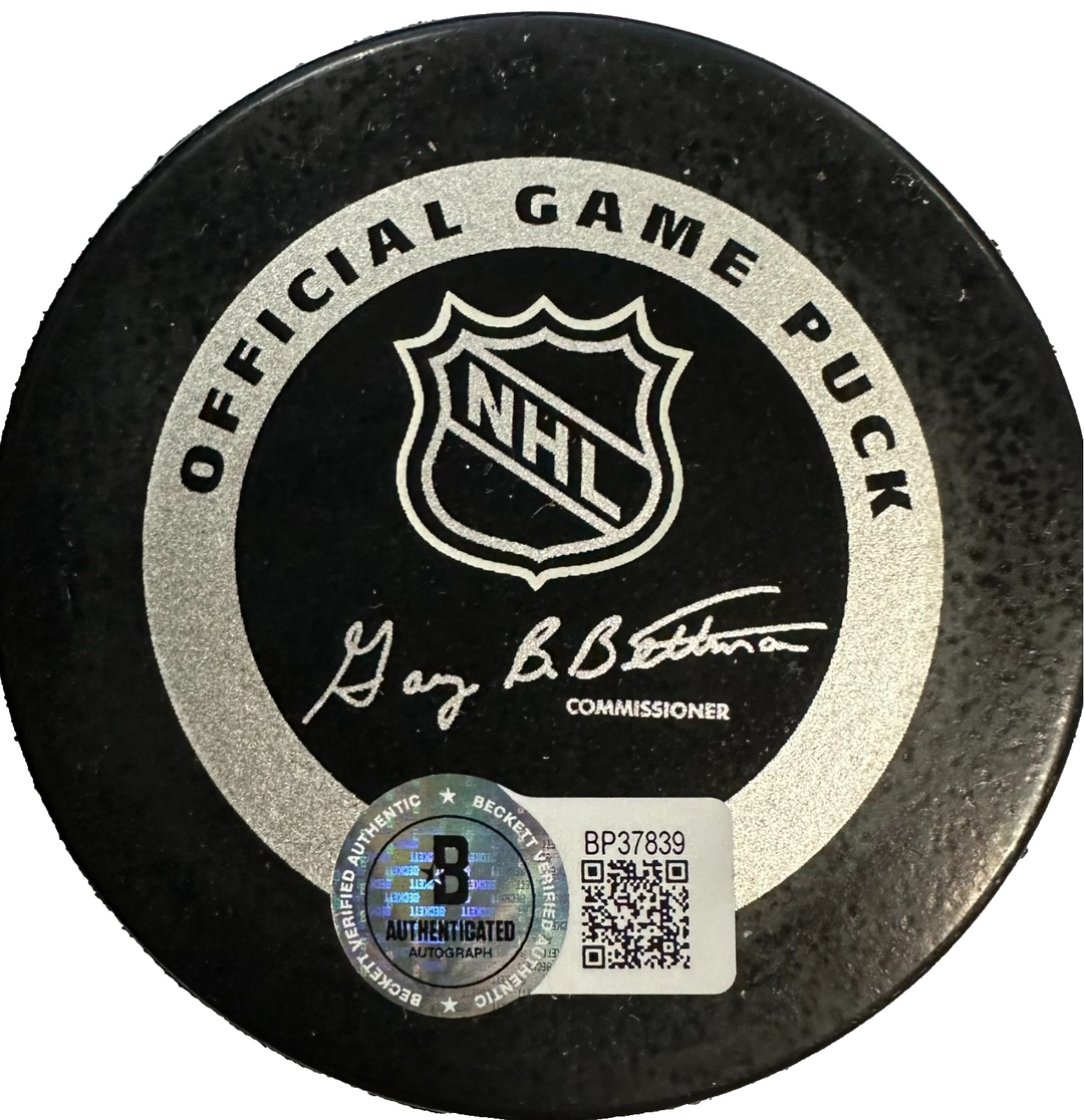 Ray Bourque Autographed 2001 NHL All-Star Game Official Game Puck BAS
