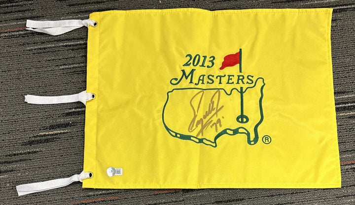 Fuzzy Zoeller “79” Signed 2013 Augusta Masters Golf Pin Flag Beckett Hologram