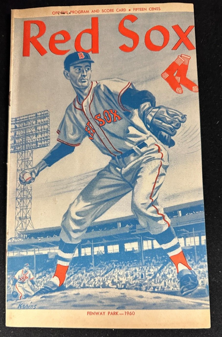 April 19, 1960 Red Sox Yankees Program & Ticket Maris Yankee Debut 2 HR Ted W HR