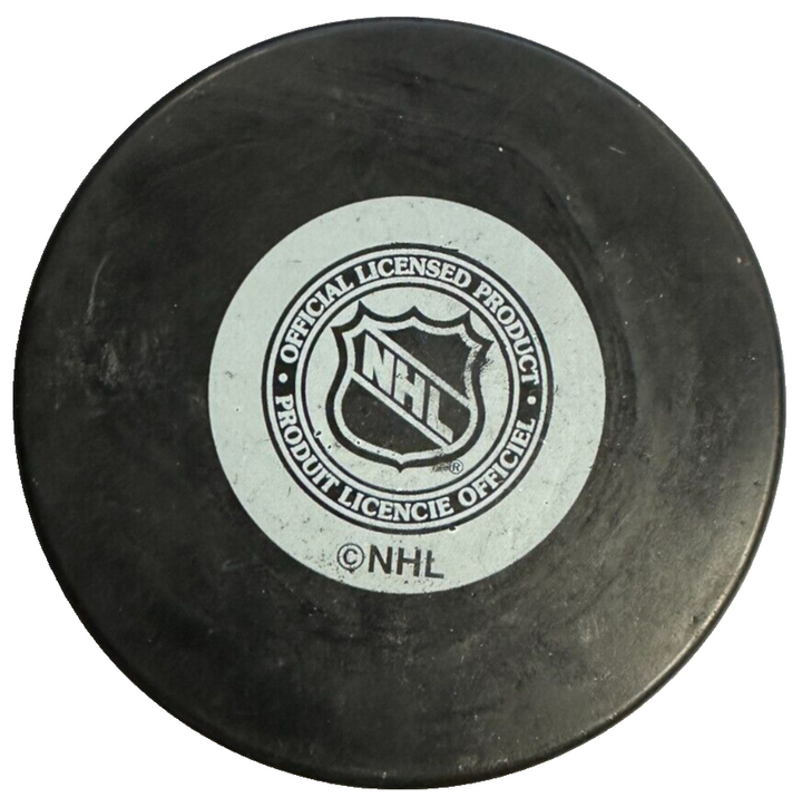 Andre Pronovost Autographed Montreal Canadiens Hockey Puck NHL