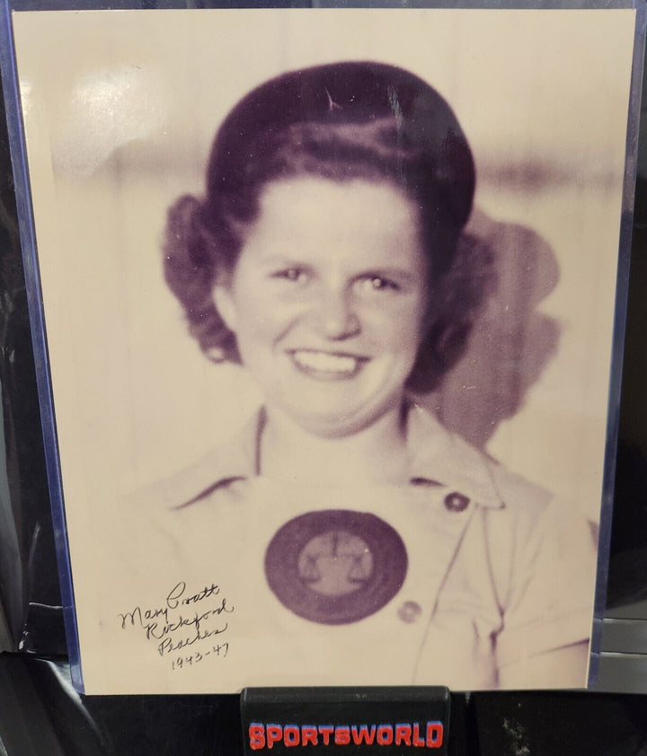 Mary Pratt Signed Inscribed 8x10 Photo Rockford Peaches League Of Their Own COA