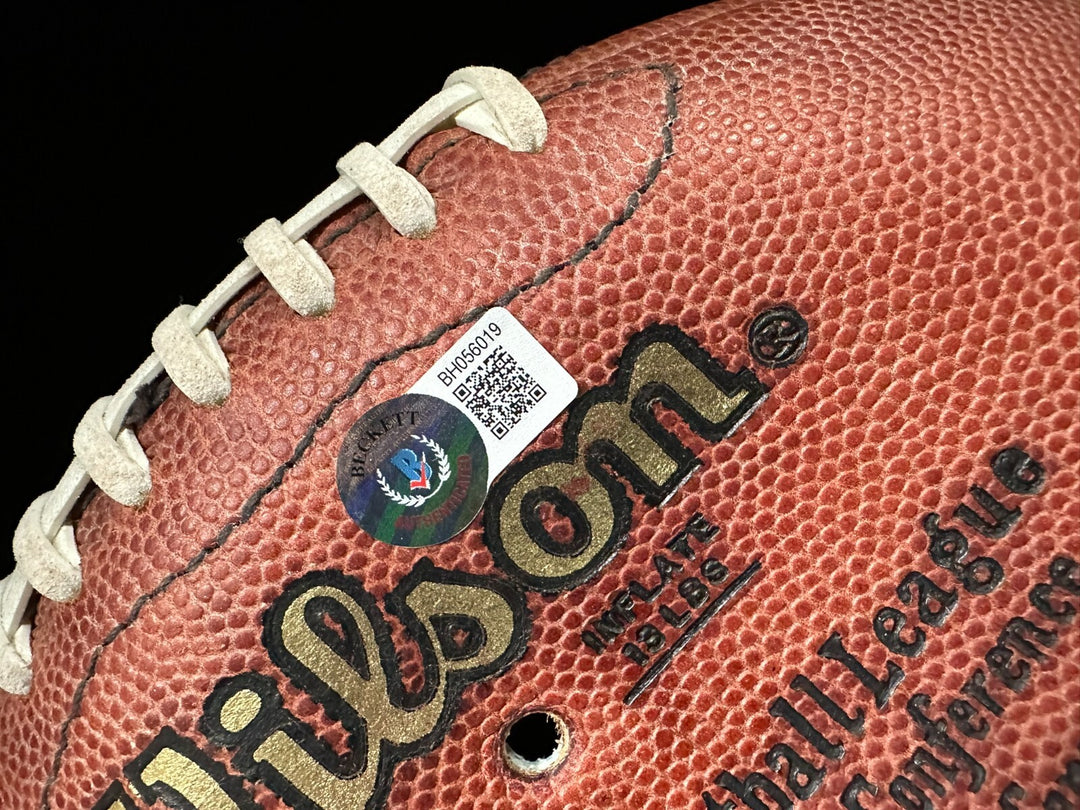 Jim Brown Autographed Official Wilson NFL Game Football BAS Browns HOF