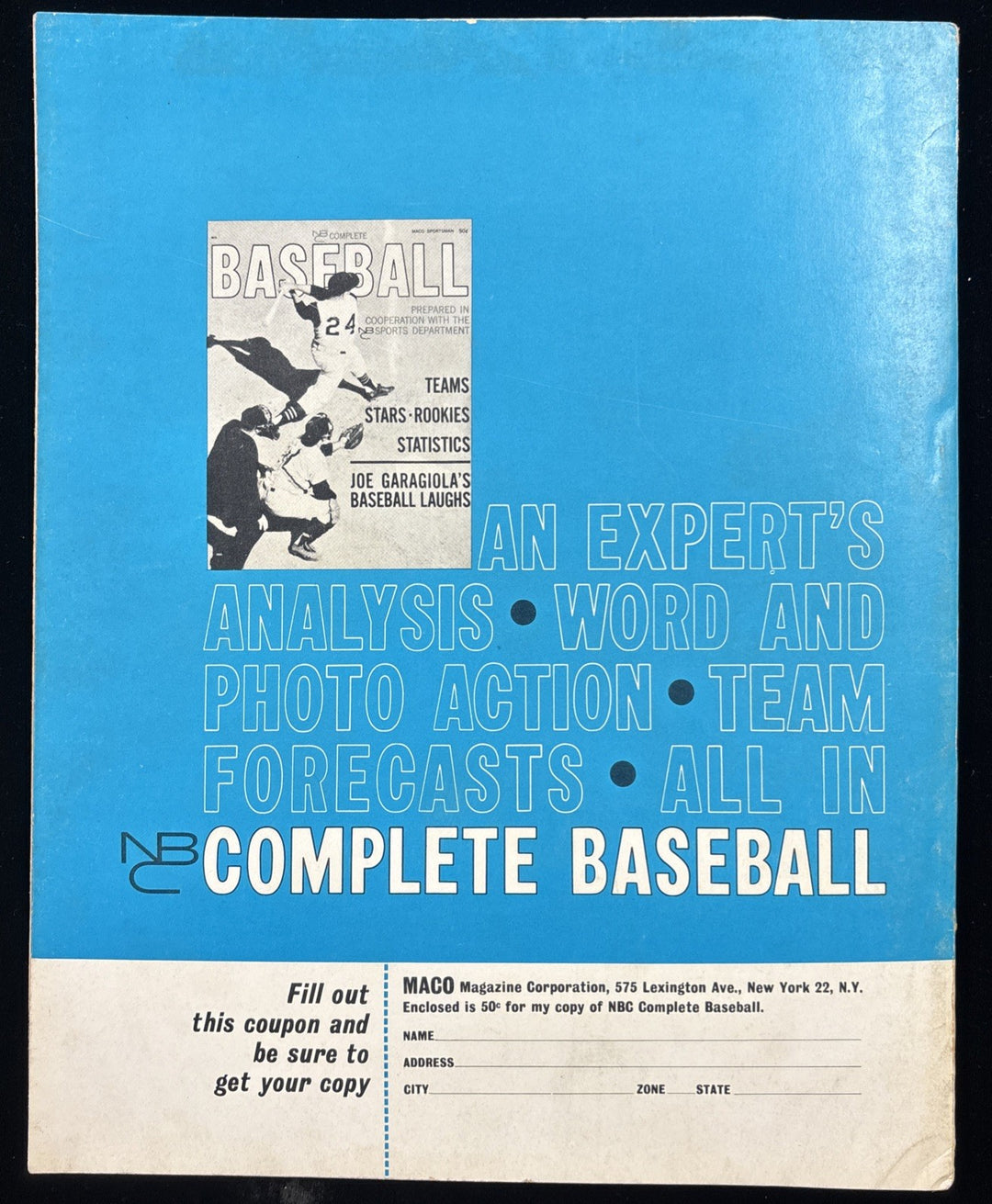 1961 Baseball Sports All Stars magazine Vernon Law Pittsburgh Pirates Cover