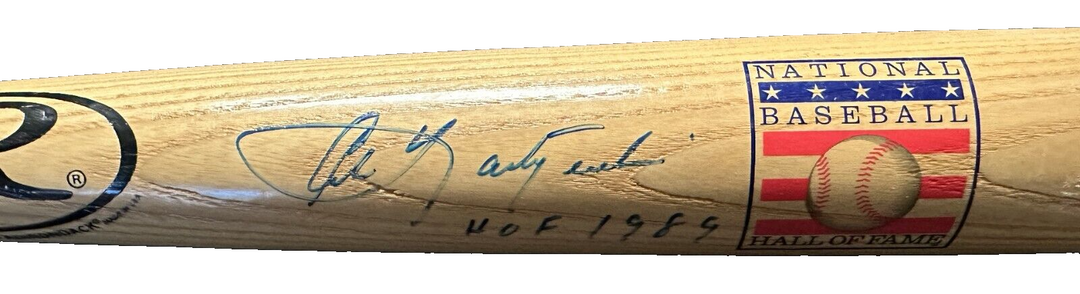 Carl Yastrzemski Autographed Baseball Hall of Fame Bat W/ HOF 1989 BAS