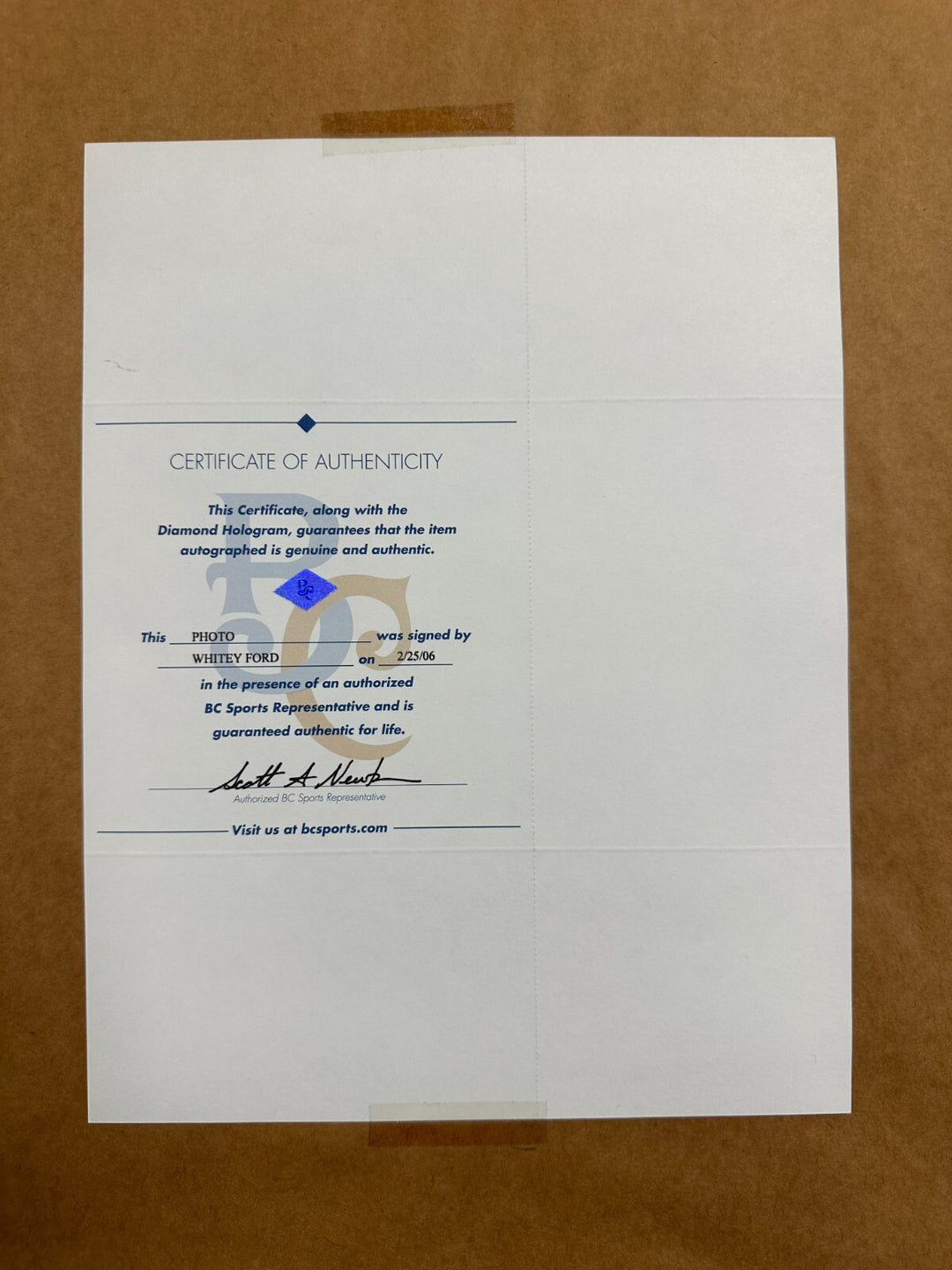 White Ford Autographed Framed 16x20 Photo Whitey Ford Day 1961 Yankees