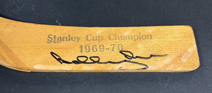 Bobby Orr Signed Ted Green Souvenir Mini Stick BAS Boston Bruins HOF