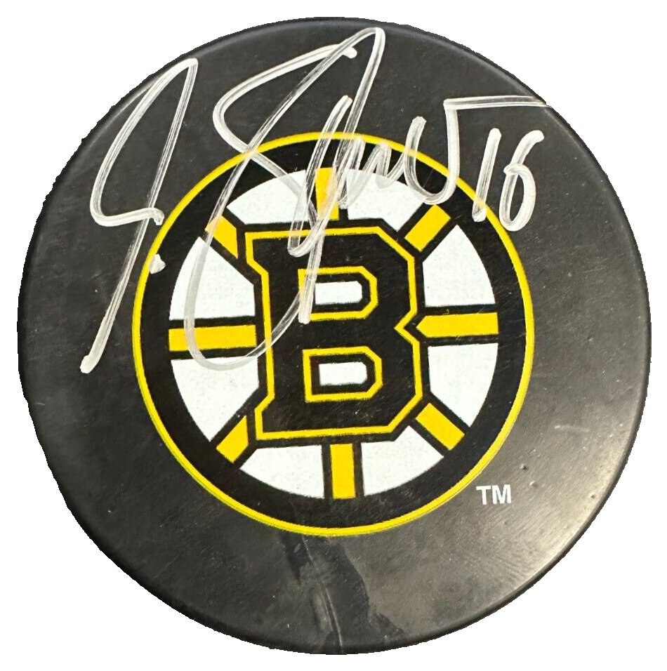 Marco Sturm Autographed Boston Bruins Hockey Puck NHL