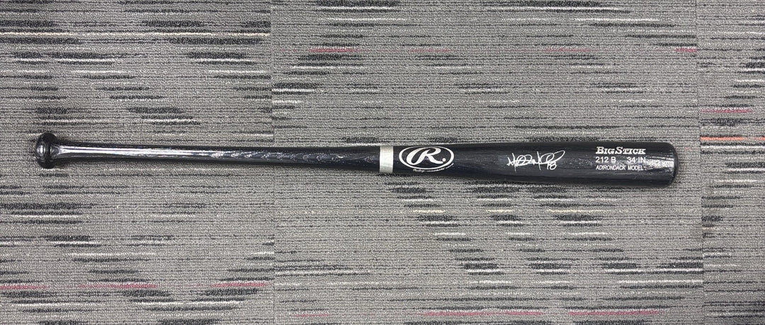 Mitch Moreland Signed Autographed Rawlings Big Stick Model Black Bat Red Sox