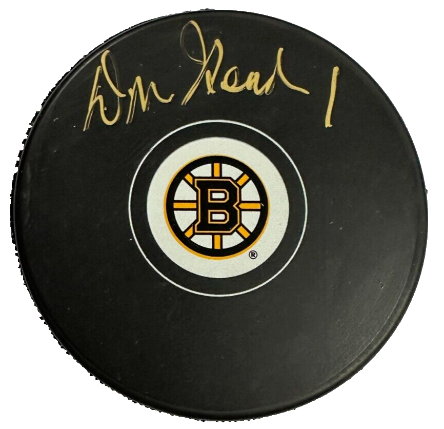 Don Head Autographed Boston Bruins Hockey Puck BAS
