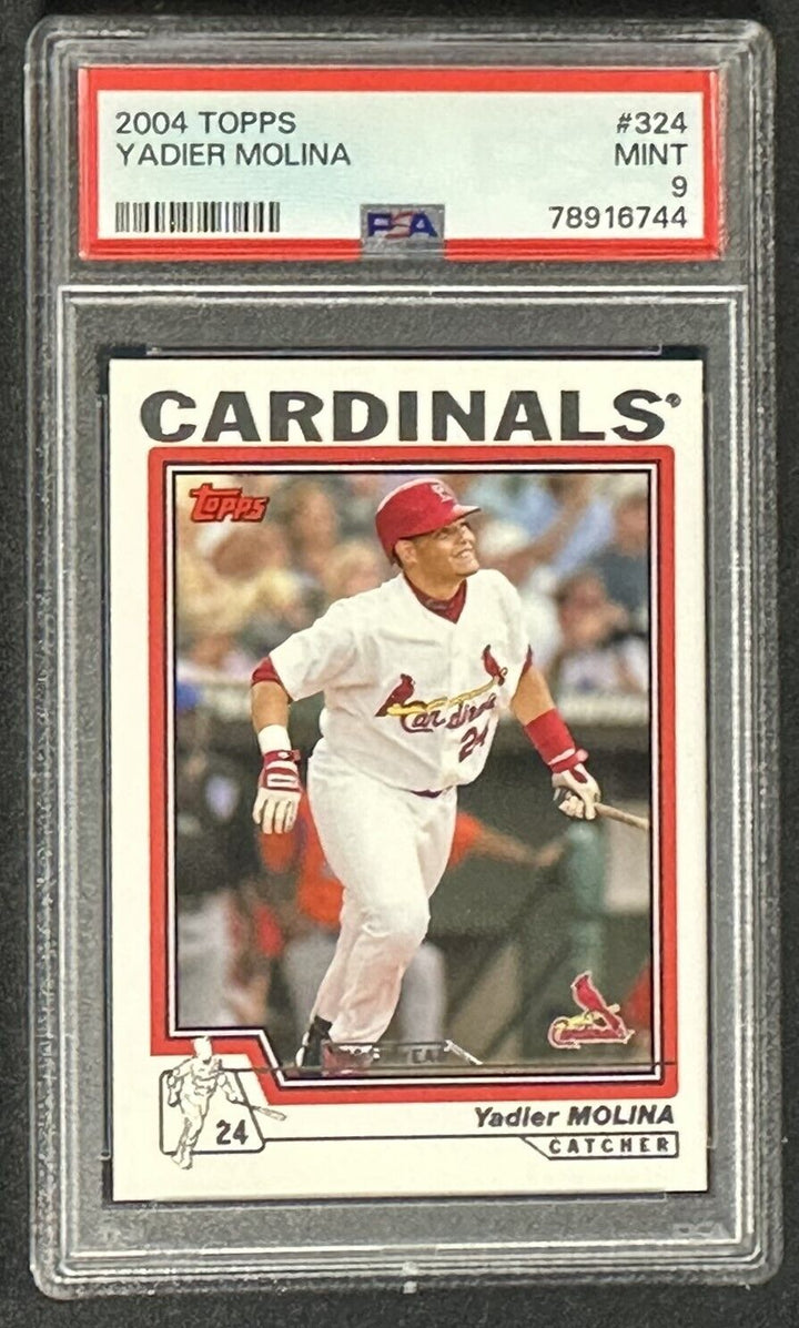 2004 Topps Yadier Molina Rookie Card RC #324 PSA 9 Mint Cardinals