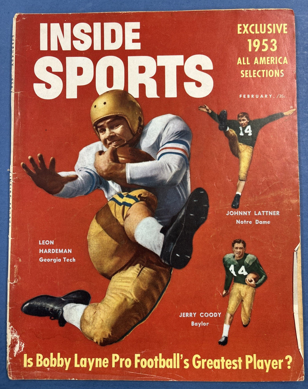 Inside Sports Exclusive 1953 Leon Hardeman Georgia Tech