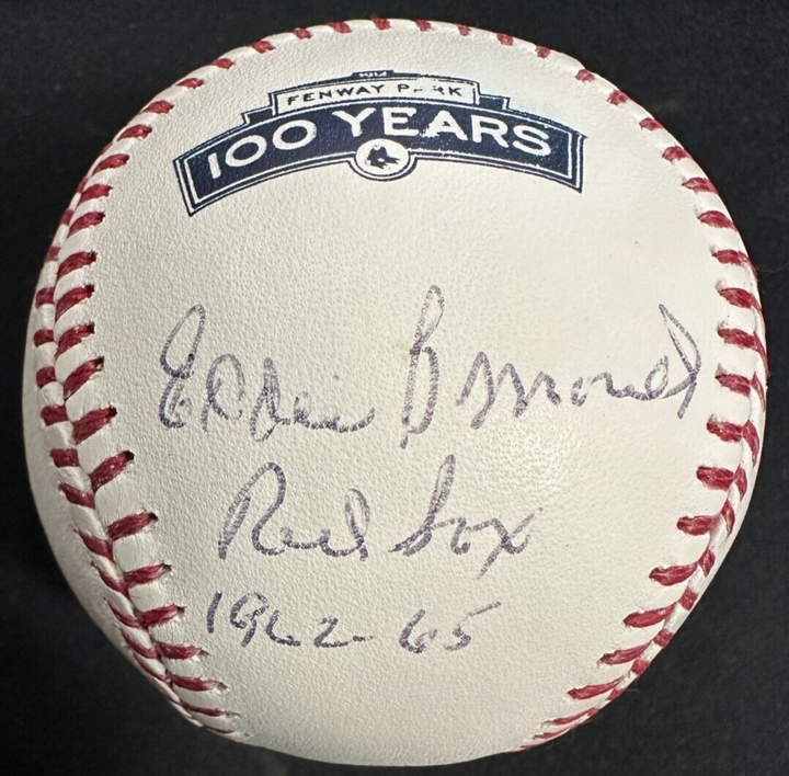 Eddie Bressoud Autographed Fenway Park 100th Anniversary Ball W/ Red Sox 1962-65