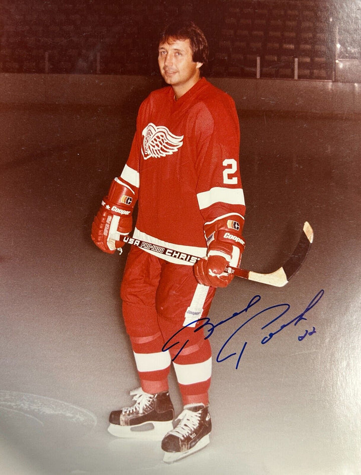 Brad Park Autographed 11x14 Photo Detroit Red Wings HOF