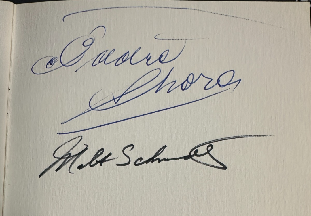Eddie Shore & Milt Schmidt Signed Milt Schmidt Testimonial Dinner Program BAS