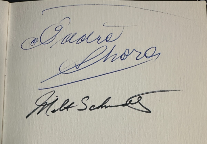 Eddie Shore & Milt Schmidt Signed Milt Schmidt Testimonial Dinner Program BAS