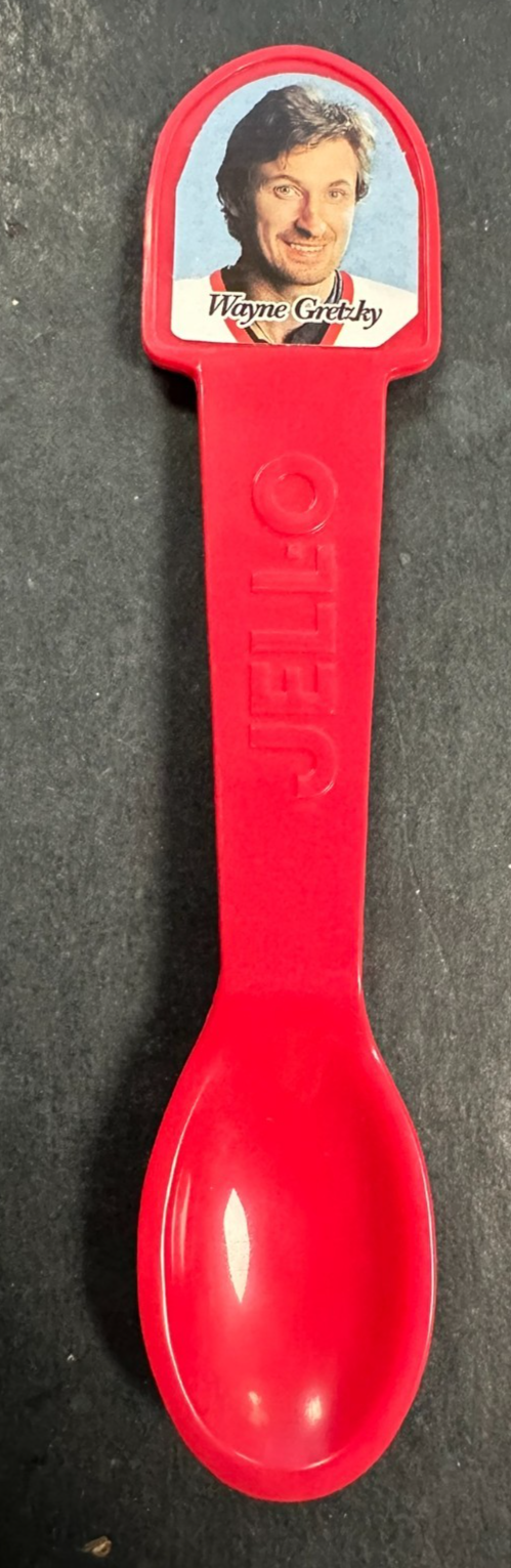 Wayne Gretzky 1997 Team Canada Hockey Jello Plastic Promo Spoon